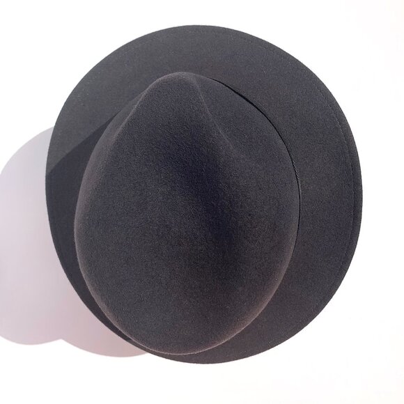 VTG Men’s Makins Felt Fedora Barney’s New York, Gray, Grosgrain Ribbon, Sz Large - Picture 4 of 7
